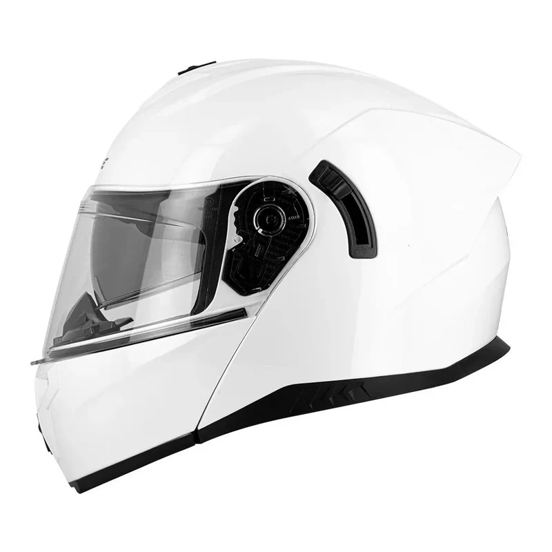 Casque Modulable Blanc avec Écran Solaire | Homologué ECE22.06