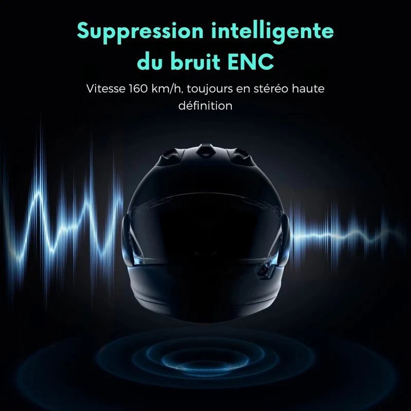 Intercom Moto ASMAX F1 Plus – MESH et Bluetooth 5.3, 10 Pilotes, 15 km, Son HD