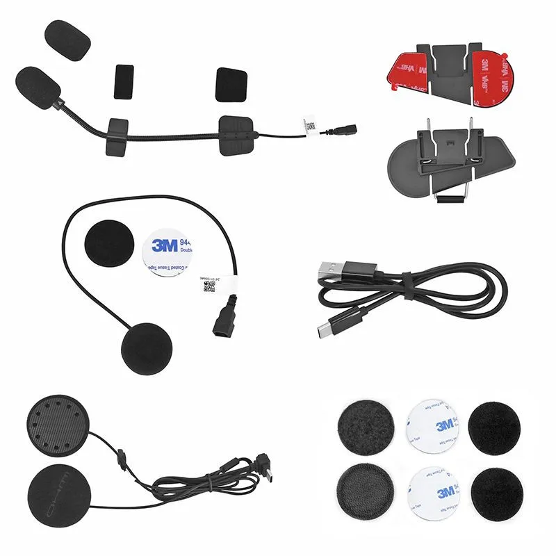 Intercom Moto Bluetooth 5.4 - ASMAX OHMI D9 | 6 Pilotes & 2 km