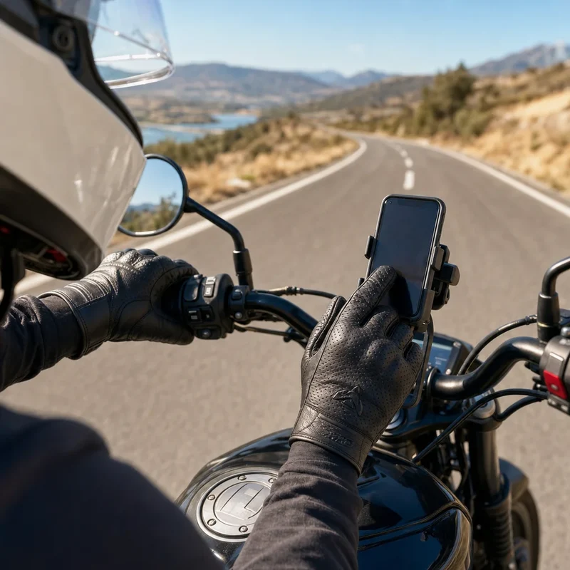 Gant moto été cuir homme Homologué CE |AustinLegend™