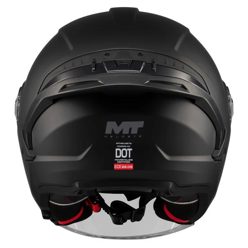 Casque jet avec visière solaire - COSMO Noir mat