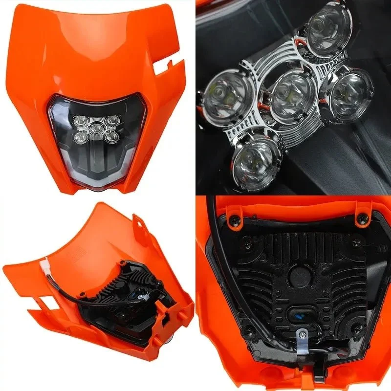 Plaque Phare LED KTM EXC XC SX MX - 3400 Lumens Motocross Enduro