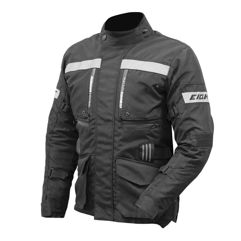 Blouson moto trail adventure Toutes Saisons | TREK Noir