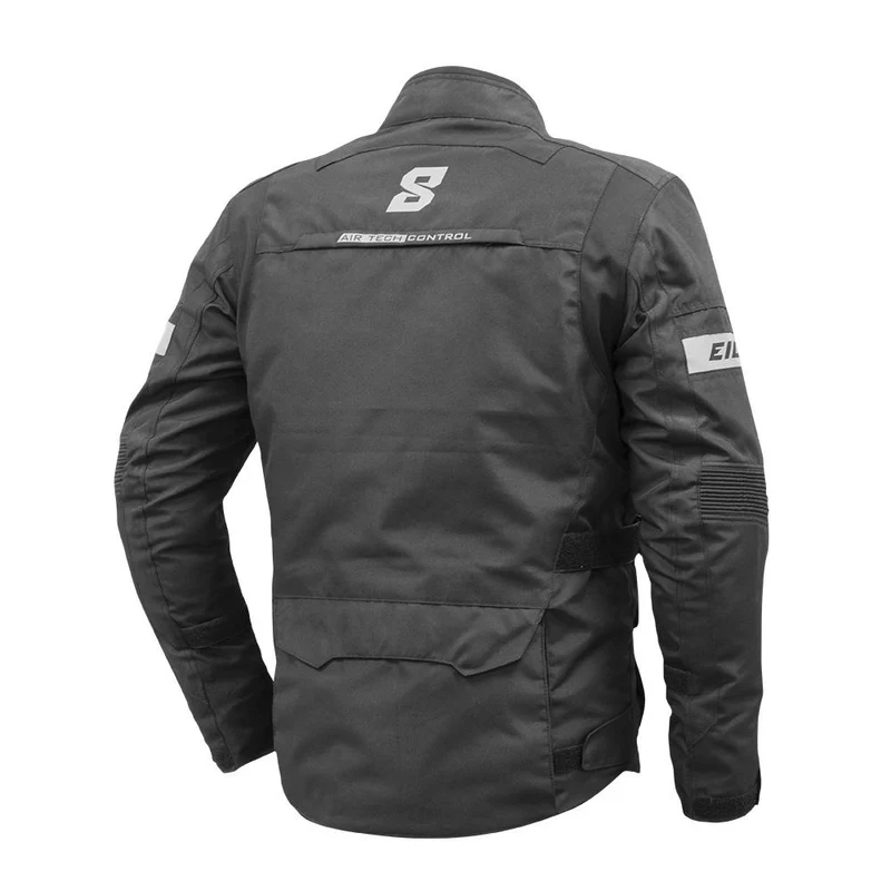 Blouson moto trail adventure Toutes Saisons | TREK Noir