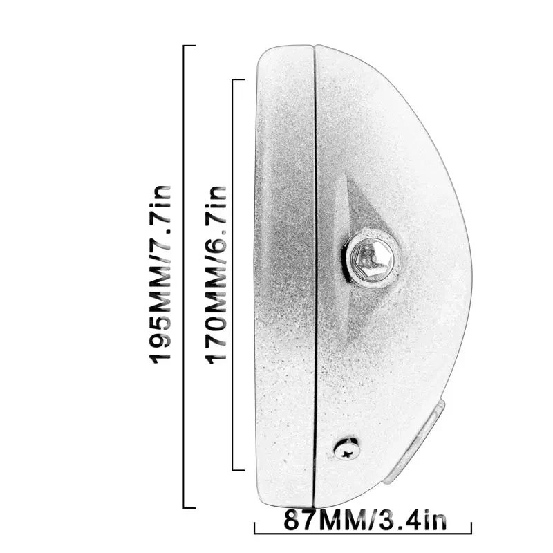 Phare rond moto LED avec clignotant 7.5 "