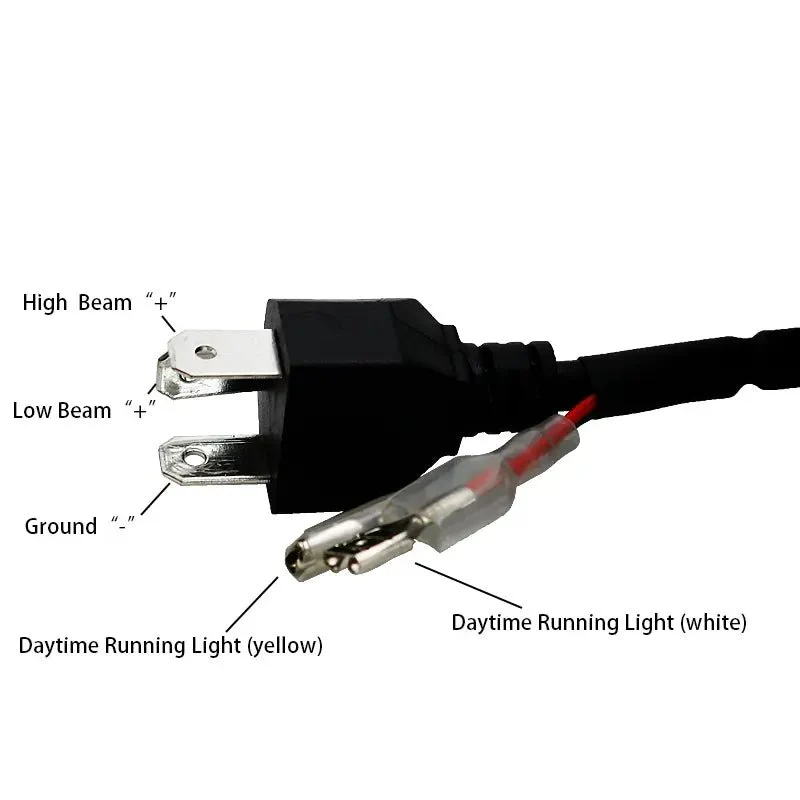 Phare rond moto LED avec clignotant 7.5 "