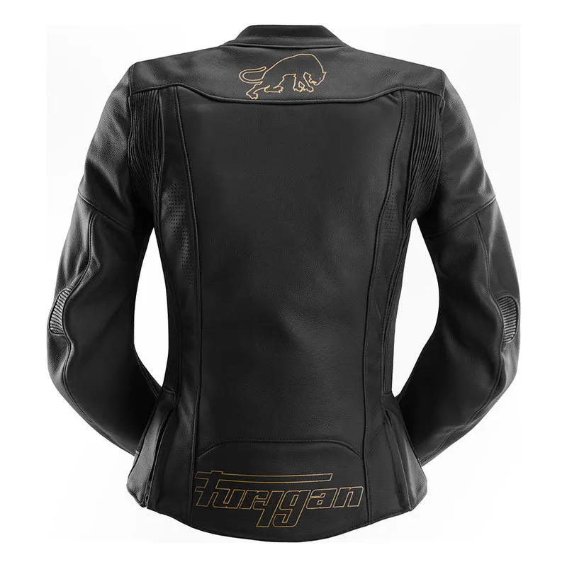 Blouson Moto Sport Femme Furygan ROMY — CE AAA Lady Racing Noir-Or