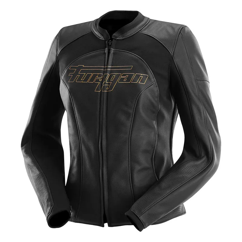 Blouson Moto Sport Femme Furygan ROMY — CE AAA Lady Racing Noir-Or