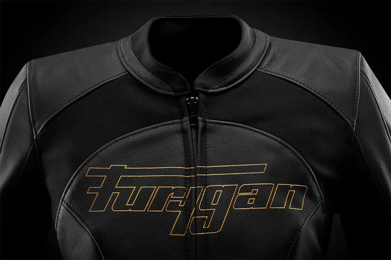 Blouson Moto Sport Femme Furygan ROMY — CE AAA Lady Racing Noir-Or