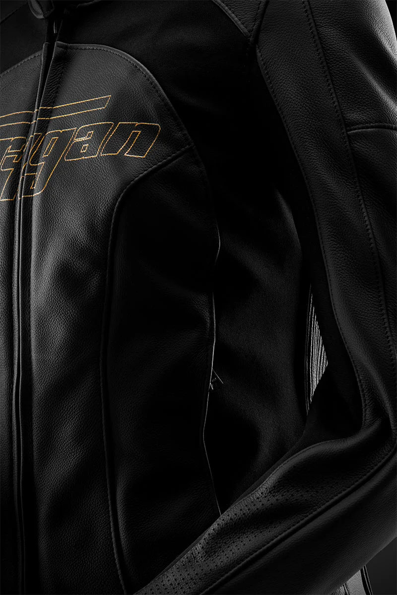 Blouson Moto Sport Femme Furygan ROMY — CE AAA Lady Racing Noir-Or