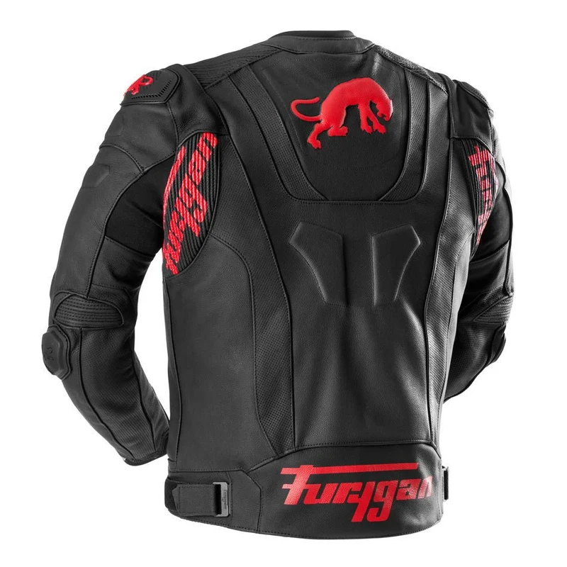 Blouson Moto Sport Furygan RAPTOR EVO 3 — CE AAA Référence Sport Noir-Rouge