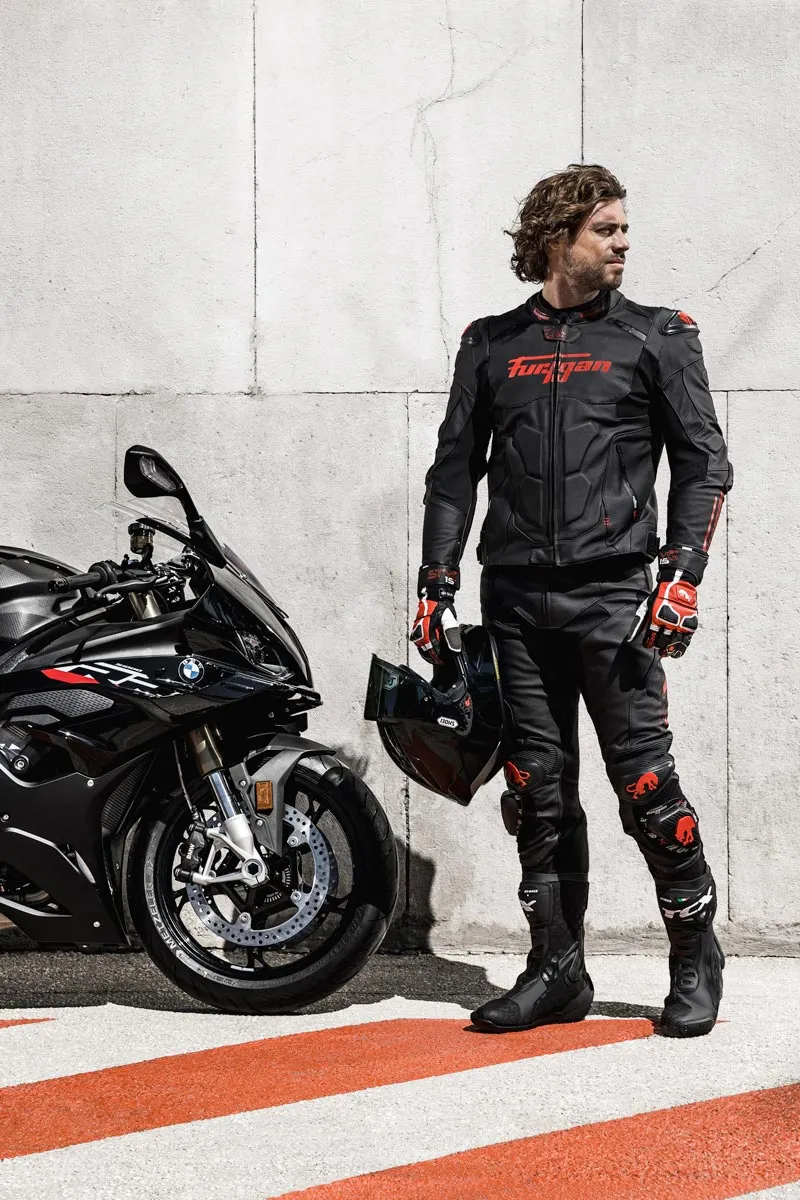 Blouson Moto Sport Furygan RAPTOR EVO 3 — CE AAA Référence Sport Noir-Rouge