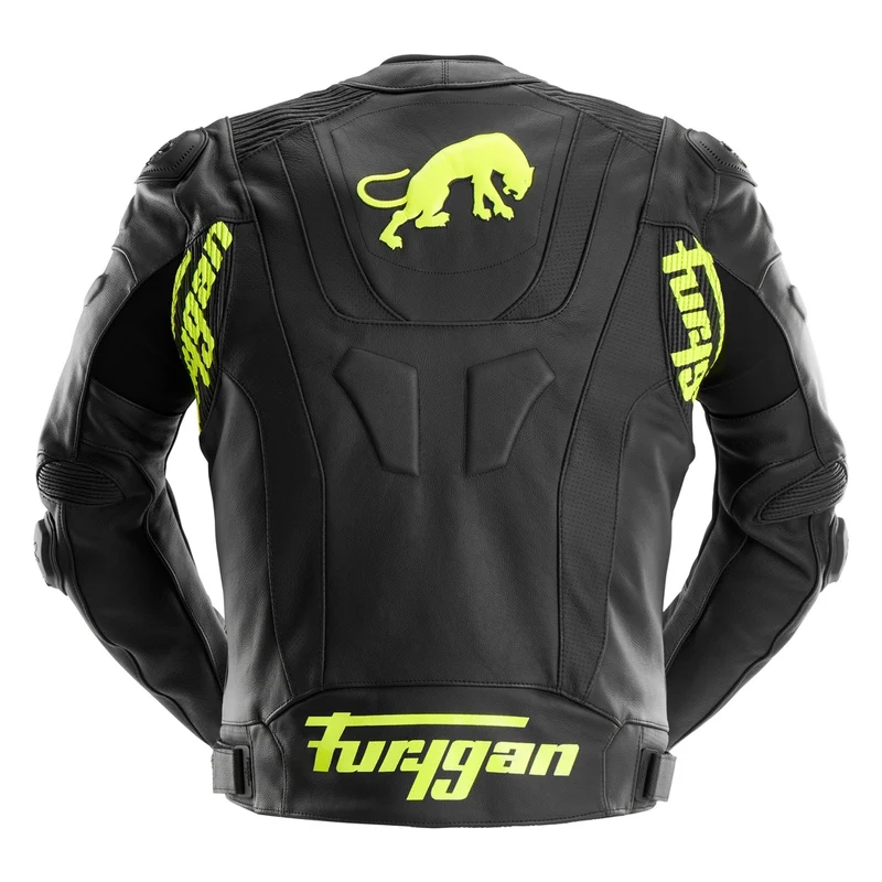 Blouson Moto Sport Furygan RAPTOR EVO 3 — CE AAA Référence Sport Noir-Jaune stab