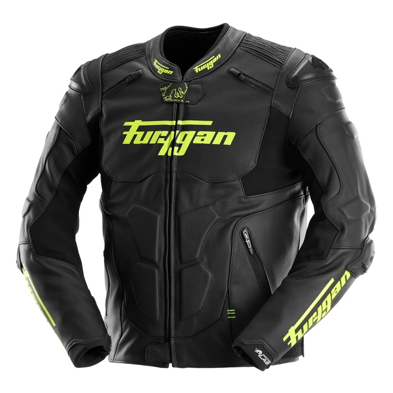 Blouson Moto Sport Furygan RAPTOR EVO 3 — CE AAA Référence Sport Noir-Jaune stab