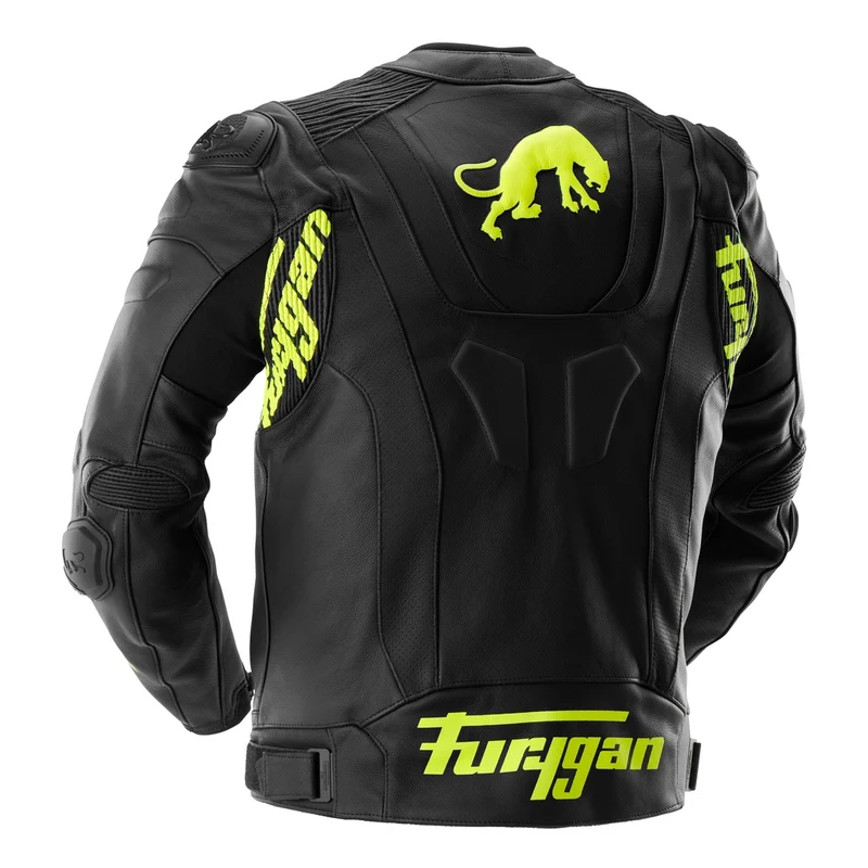 Blouson Moto Sport Furygan RAPTOR EVO 3 — CE AAA Référence Sport Noir-Jaune stab
