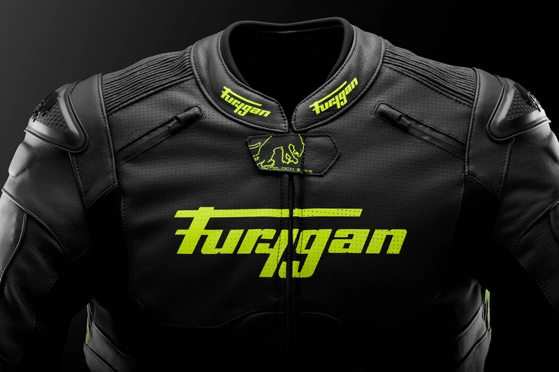 Blouson Moto Sport Furygan RAPTOR EVO 3 — CE AAA Référence Sport Noir-Jaune stab