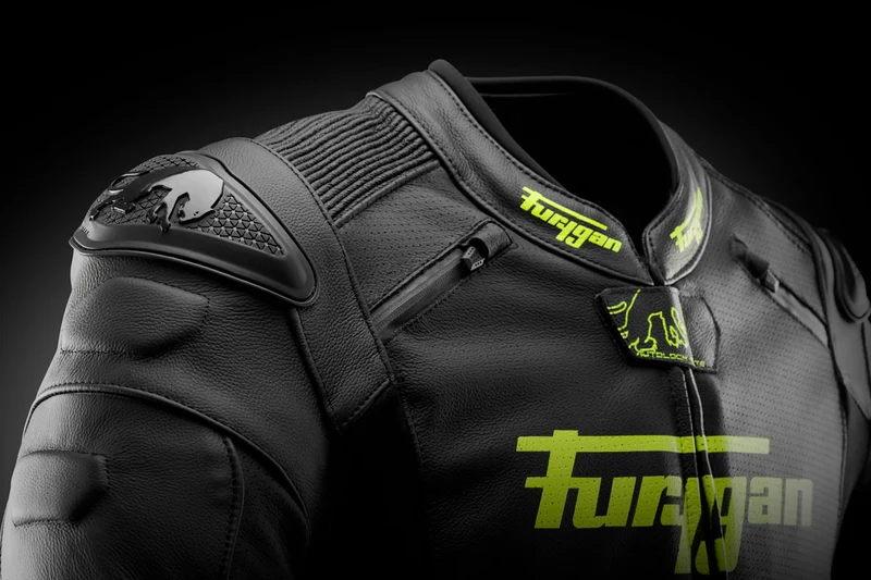 Blouson Moto Sport Furygan RAPTOR EVO 3 — CE AAA Référence Sport Noir-Jaune stab