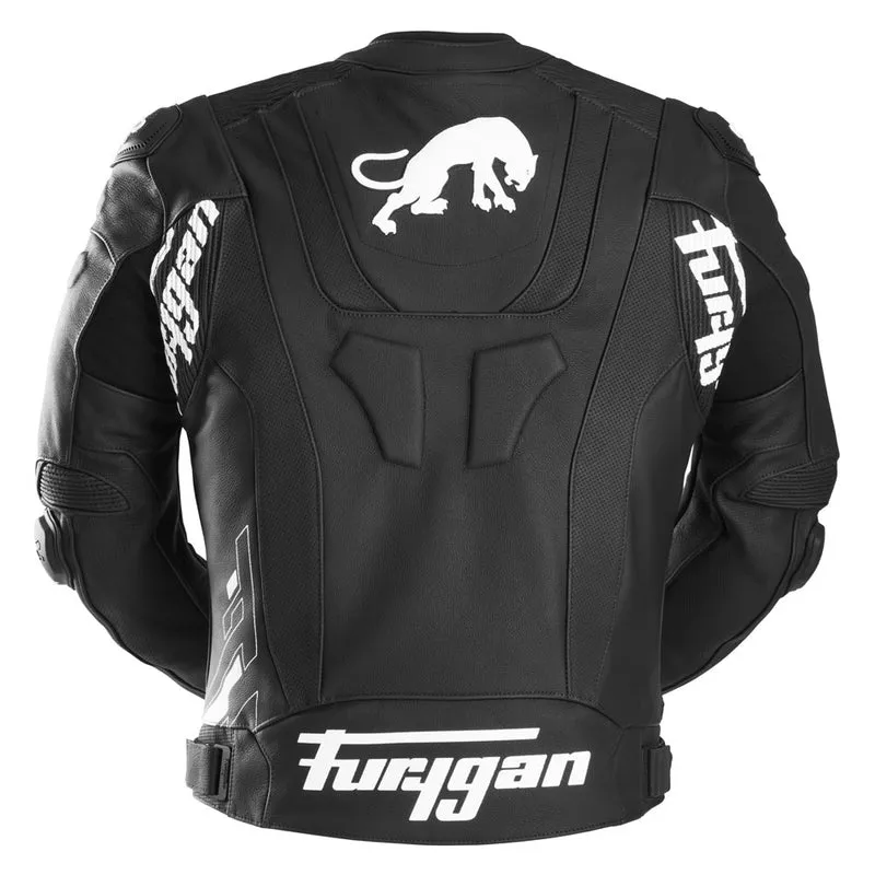 Blouson Moto Sport Furygan RAPTOR EVO 3 — CE AAA Référence Sport Noir-Blanc-Blanc