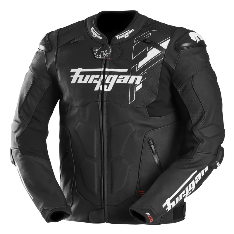 Blouson Moto Sport Furygan RAPTOR EVO 3 — CE AAA Référence Sport Noir-Blanc-Blanc