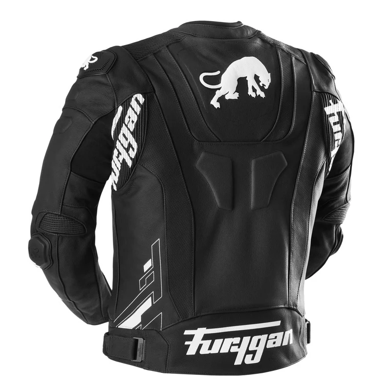 Blouson Moto Sport Furygan RAPTOR EVO 3 — CE AAA Référence Sport Noir-Blanc-Blanc