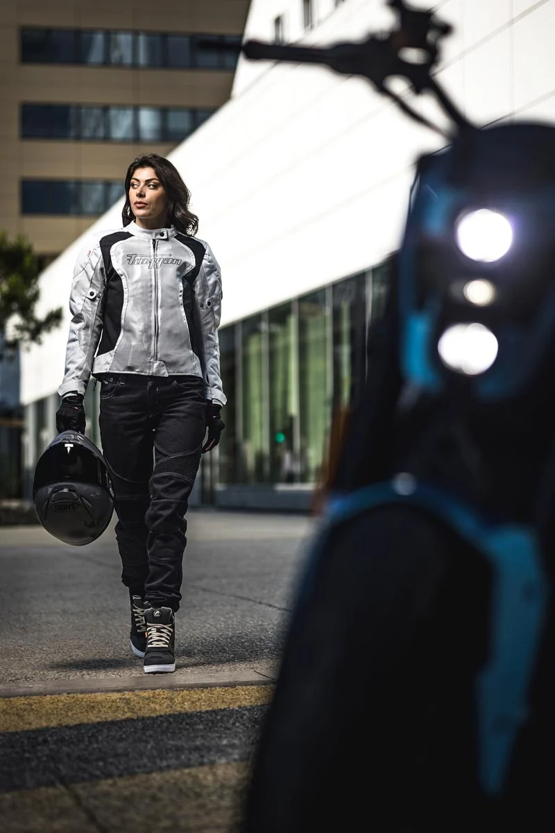 Blouson Moto Femme Furygan ODESSA VENTED 3IN1 Pearl-Noir — CE A