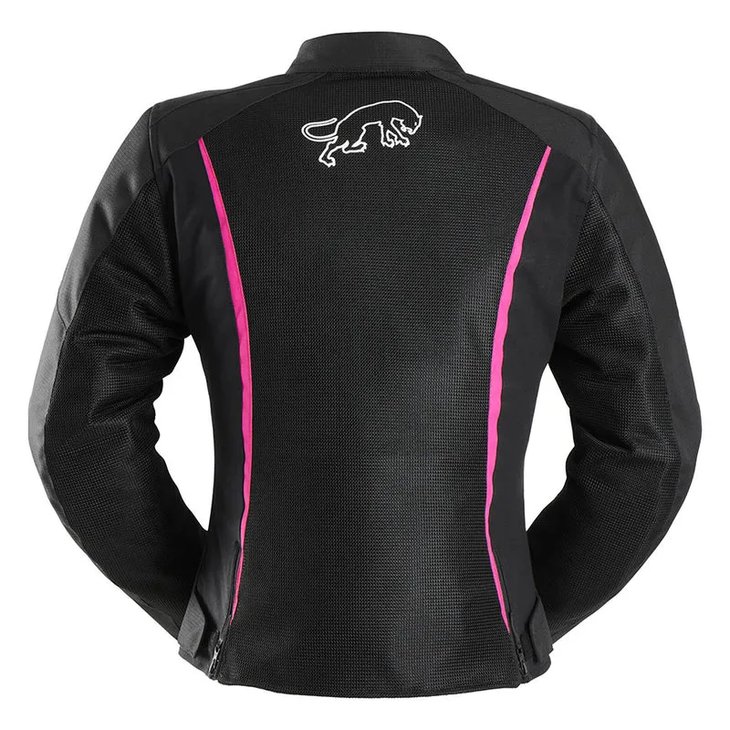 Blouson Moto Femme Furygan ODESSA VENTED 3IN1 Noir-Blanc-Rose — CE A