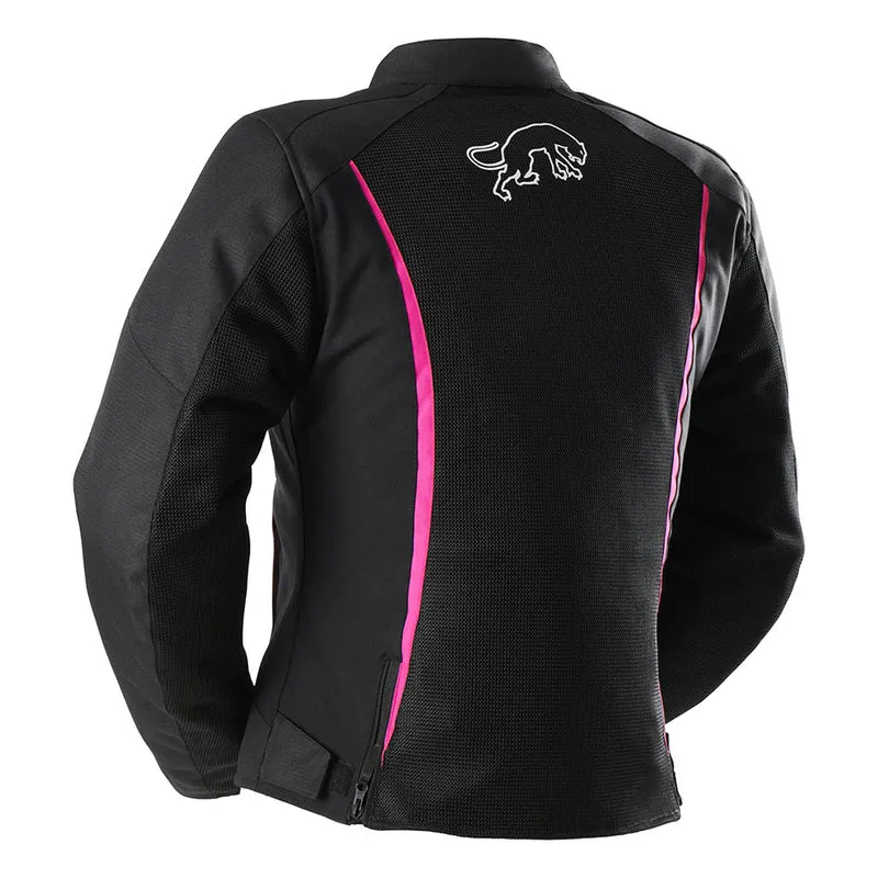 Blouson Moto Femme Furygan ODESSA VENTED 3IN1 Noir-Blanc-Rose — CE A