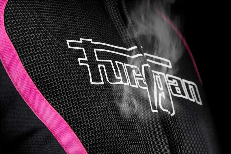 Blouson Moto Femme Furygan ODESSA VENTED 3IN1 Noir-Blanc-Rose — CE A