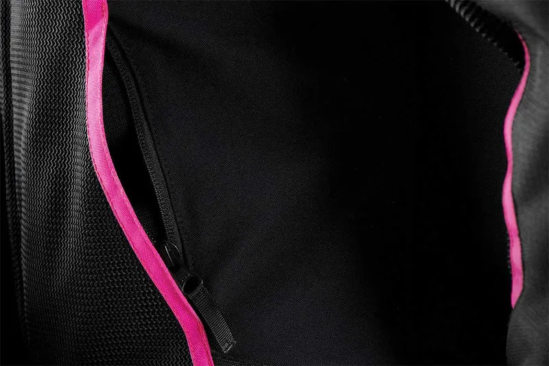 Blouson Moto Femme Furygan ODESSA VENTED 3IN1 Noir-Blanc-Rose — CE A