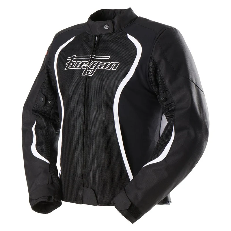 Blouson Moto Femme Furygan ODESSA VENTED 3IN1 Noir-Blanc — CE A