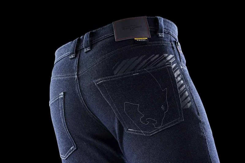 Pantalon Moto Homme Furygan TYRON X KEVLAR® SLIM Dark-Blue — CE AA | Été