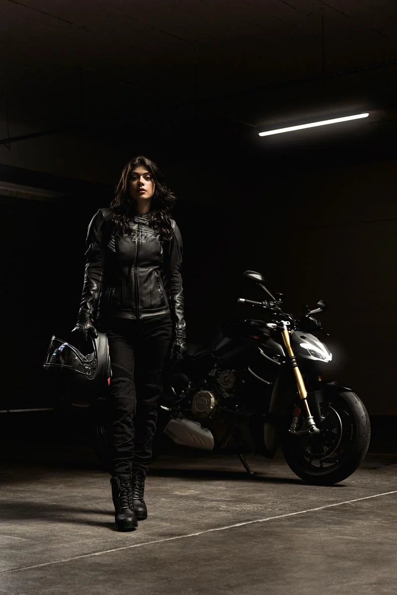 Pantalon Moto Femme Furygan PURDEY EVO SLIM Noir — CE A | Été