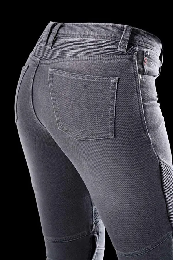 Pantalon Moto Femme Furygan PURDEY EVO SLIM Gris — CE A | Été