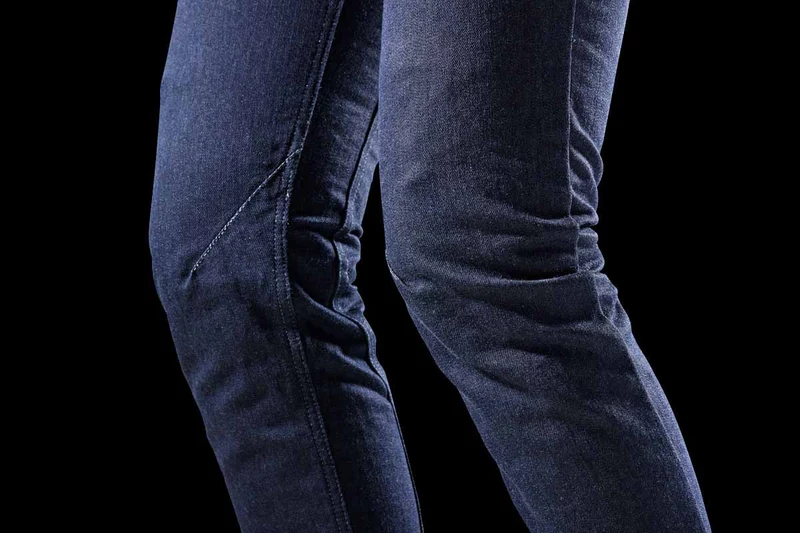 Pantalon Moto Femme Furygan NIKITA X KEVLAR® MOM FIT Dark-Blue — CE AA | Été