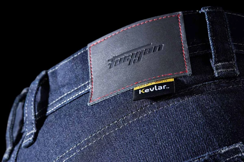 Pantalon Moto Femme Furygan NIKITA X KEVLAR® MOM FIT Dark-Blue — CE AA | Été