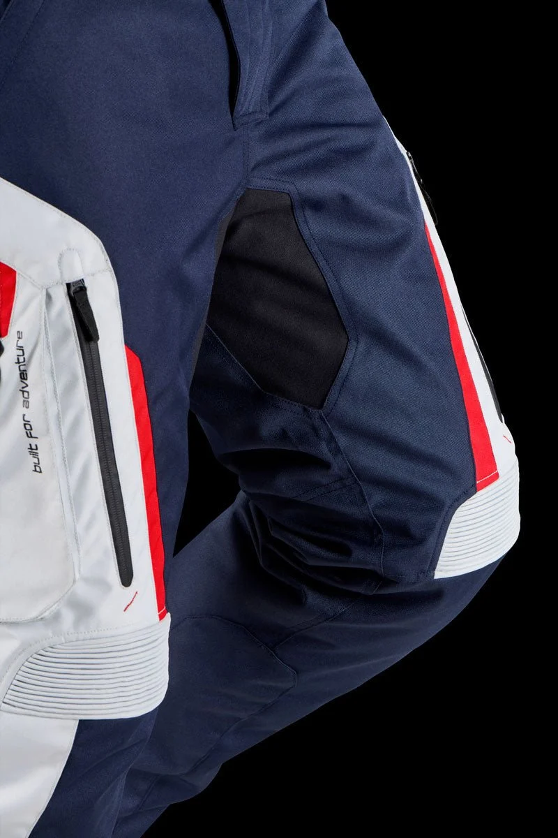 Pantalon Moto Homme Furygan KILLINGTON Bleu-Pearl-Rouge — CE AA
