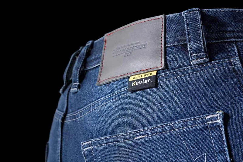 Pantalon Moto Femme Furygan KATE X KEVLAR® STRAIGHT Blue — CE AAA | Été