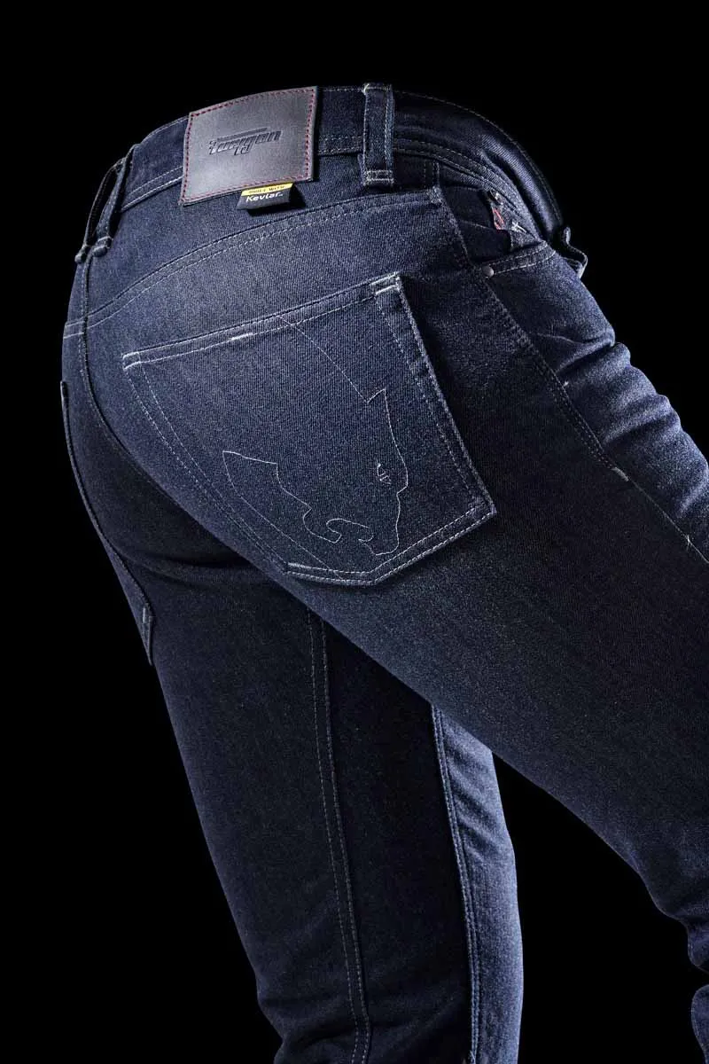 Pantalon Moto Homme Furygan KALVIN X KEVLAR® SLIM Dark-Blue — CE AA | Été