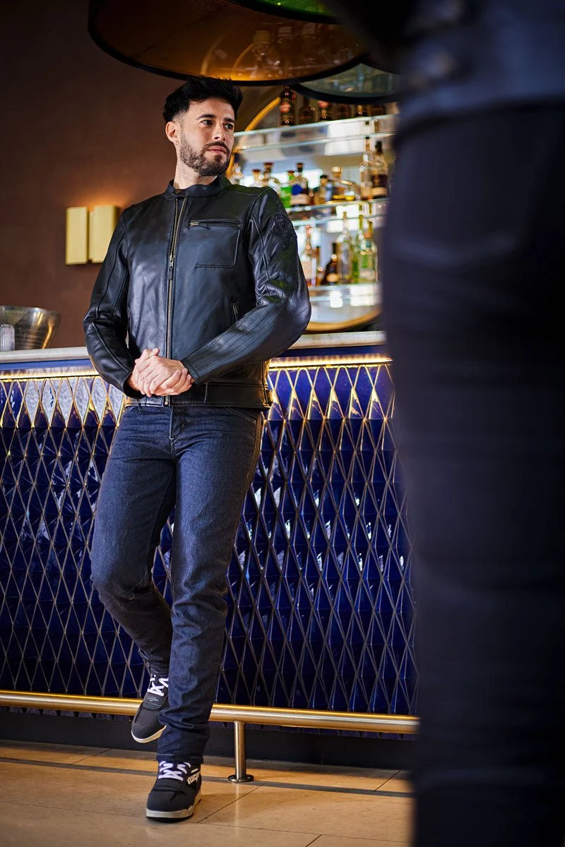 Pantalon Moto Homme Furygan KALVIN X KEVLAR® SLIM Dark-Blue — CE AA | Été