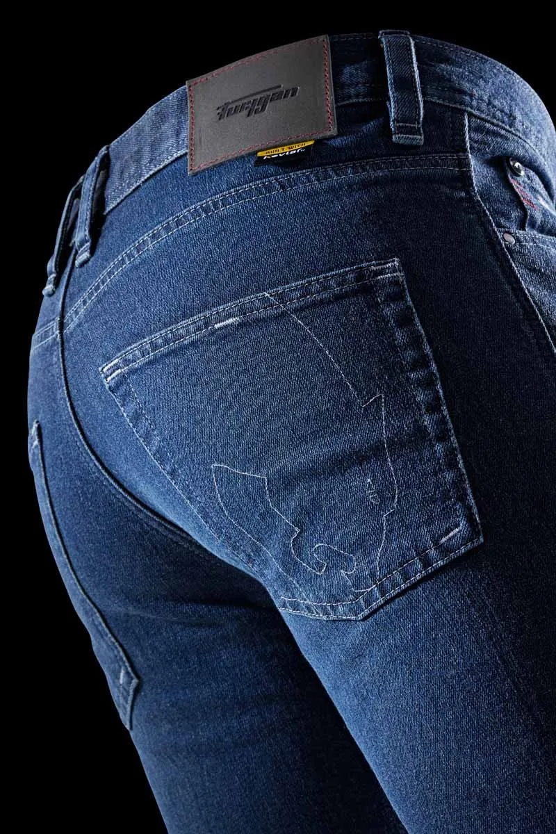 Pantalon Moto Homme Furygan K12 X KEVLAR® STRAIGHT Blue — CE AAA | Été