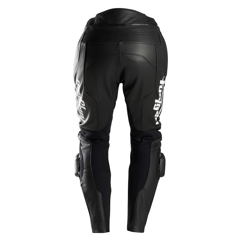 Pantalon Moto Cuir Homme Furygan DRACK Noir-Blanc — CE AAA