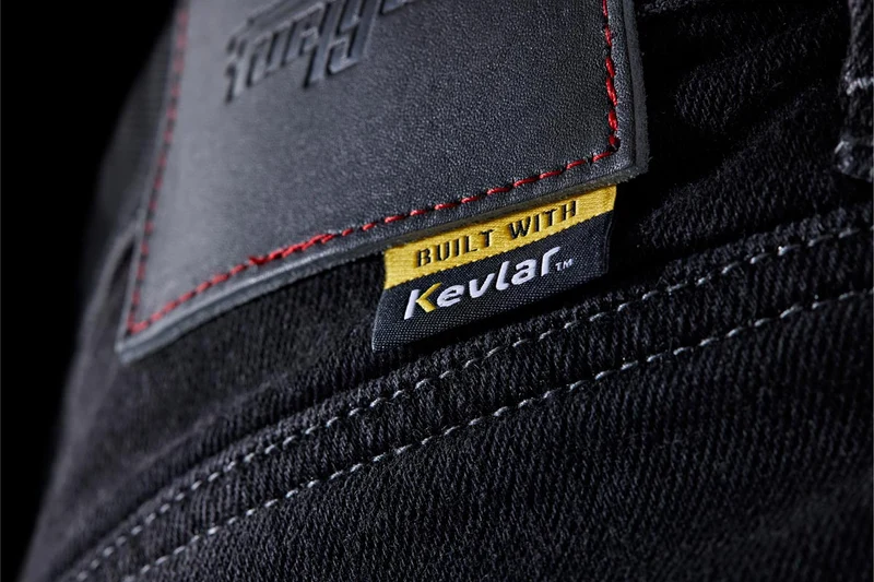 Jean Moto Kevlar Homme — Noir Straight | D3O® Ghost™ CE AA