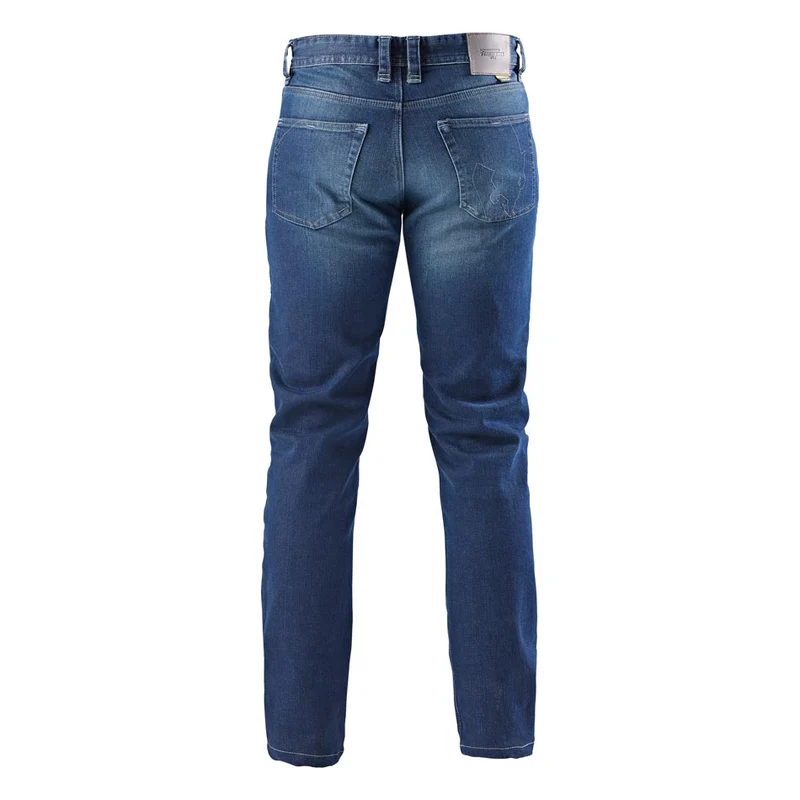 Jean Moto Kevlar Homme — Medium Blue Straight | D3O® Ghost™ CE AA