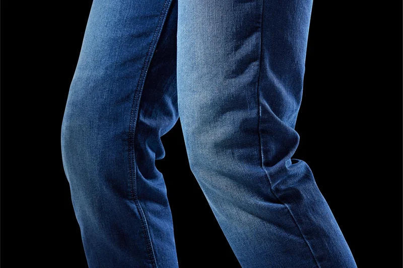 Jean Moto Kevlar Homme — Medium Blue Straight | D3O® Ghost™ CE AA