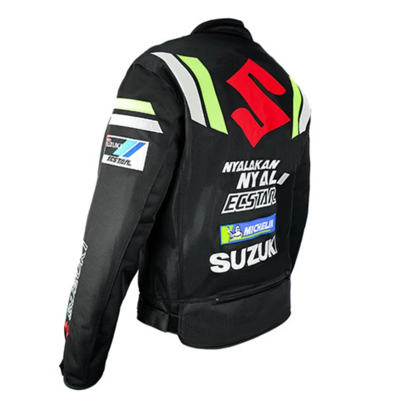 Blouson Moto Été | Suzuki Racing Team Noir – Édition MotoGP