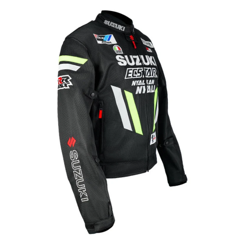 Blouson Moto Été | Suzuki Racing Team Noir – Édition MotoGP