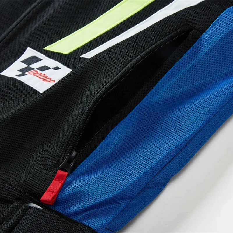 Blouson moto été | Suzuki Bleu et noir