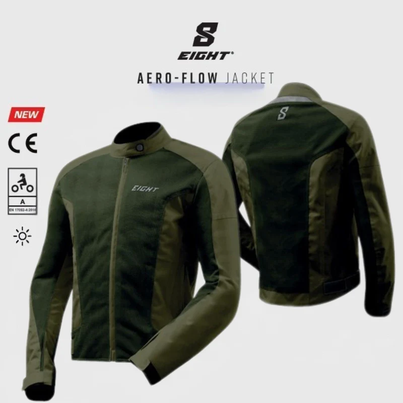 Blouson Moto Homme Été | Aéro-Flow “Kaki / Vert Olive”