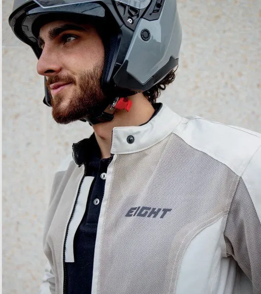 Blouson Moto Été Homme | Aéro-Flow blanc crème