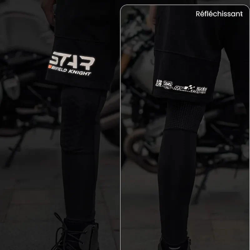 Pantalon Moto Été + Short CE2 | Rider-Flex™